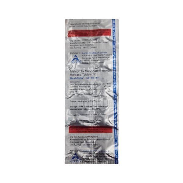BEST BETA 50mg Tablet 10's