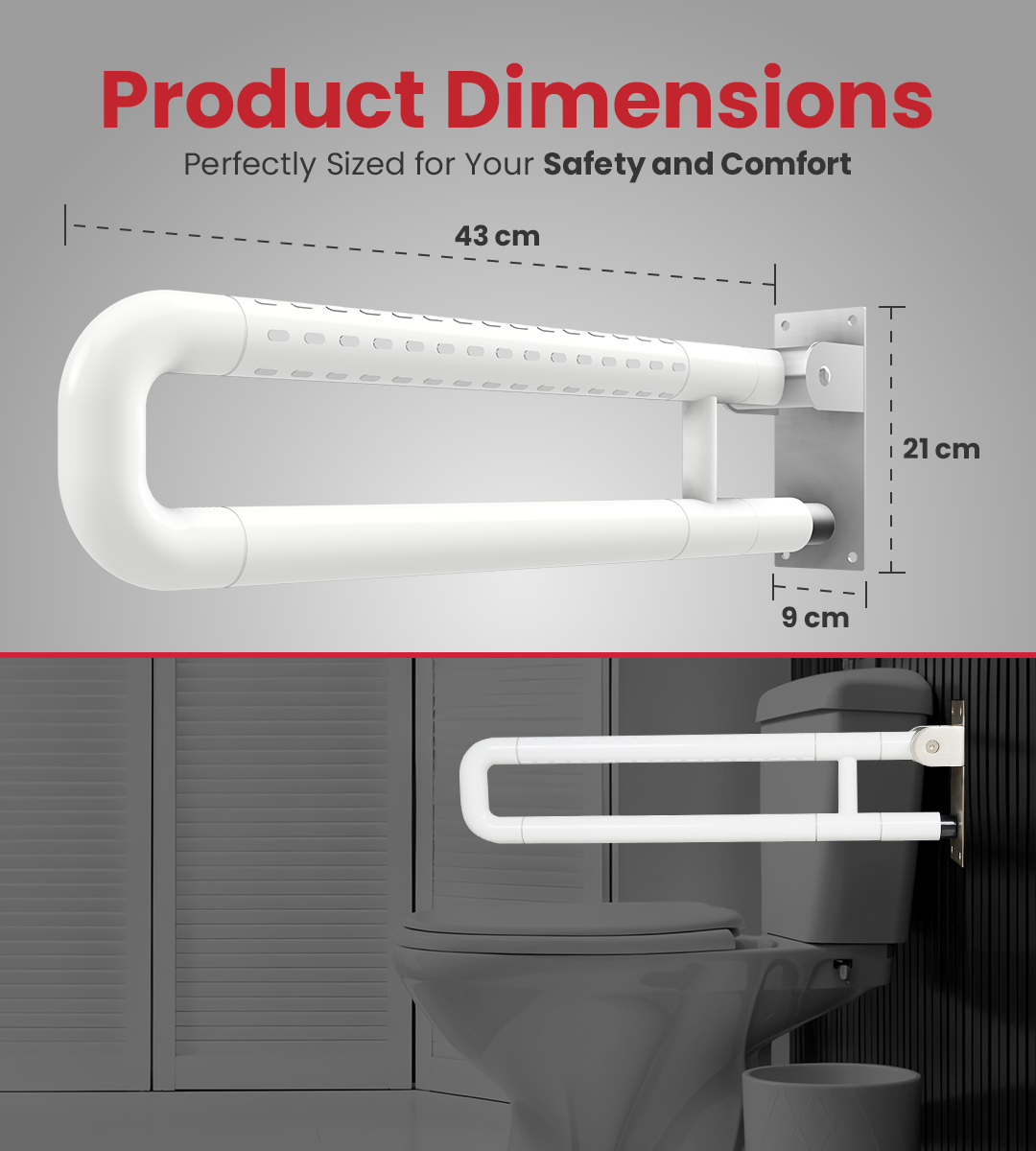 AGEasy Fold UP Support Grab Bar