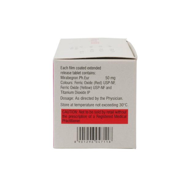 Mirago 50mg Tablet 10'S