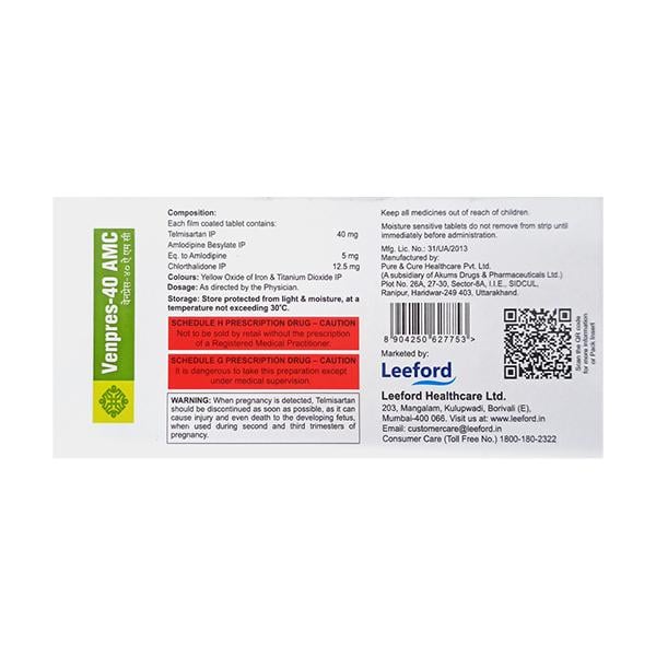 VENPRES 40 AMC Tablet 10's