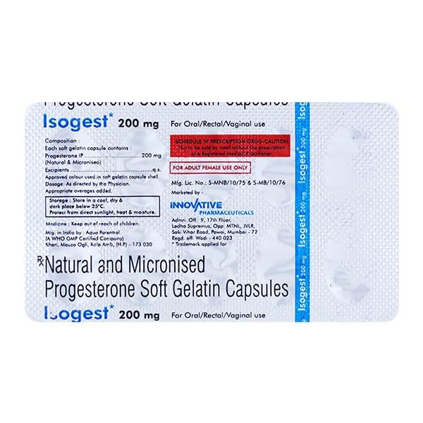 ISOGEST 200mg Softgel 10's