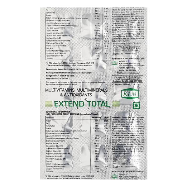 EXTEND TOTAL Tablet 15's