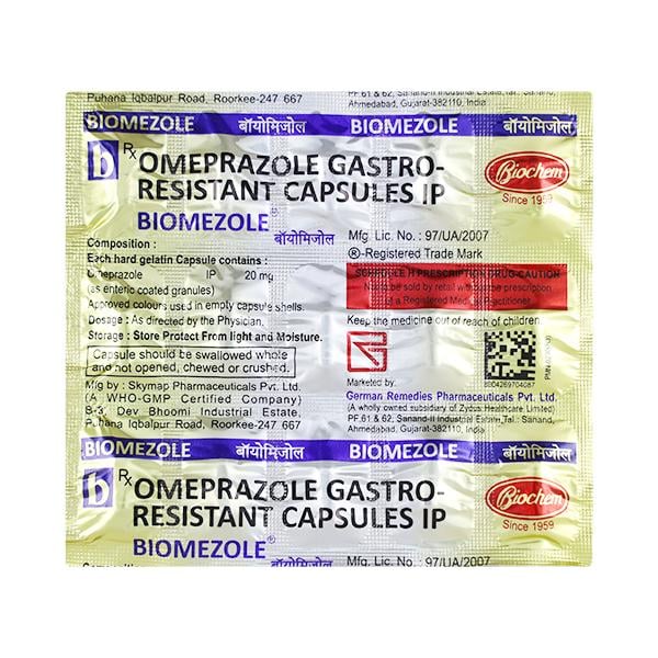 BIOMEZOLE 20 Capsule 15's