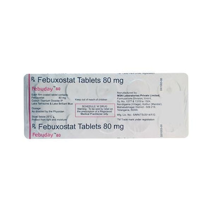 Febuday 80mg Tablet 10'S