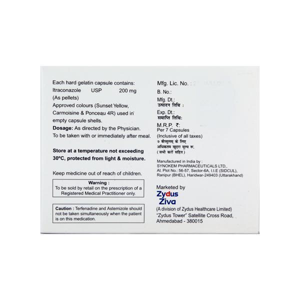 Livafin O 200mg Capsule 7'S
