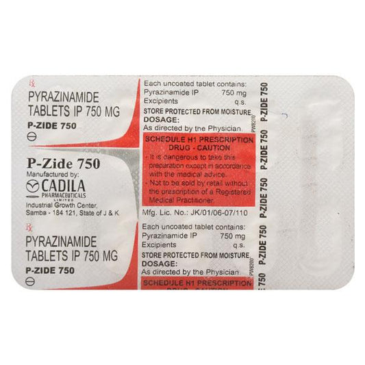 P ZIDE 750MG TABLET 10'S