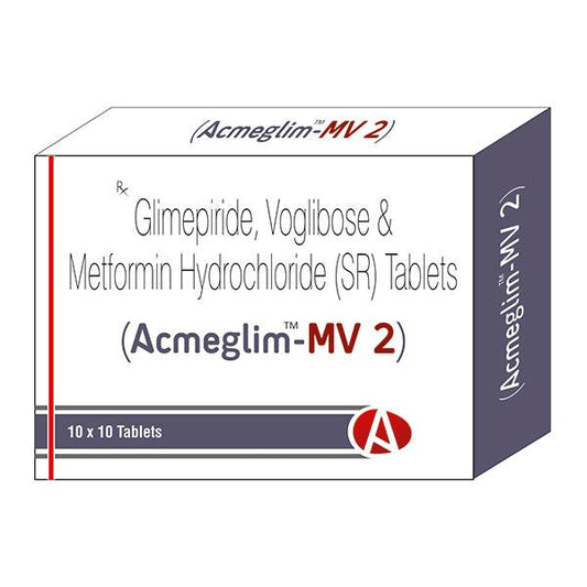 ACMEGLIM MV 2 Tablet 10's