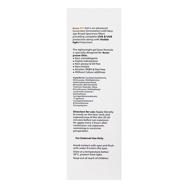 ACNE UV SPF 50 PA+++ UVA+UVB SILICONE Sunscreen Gel 50g