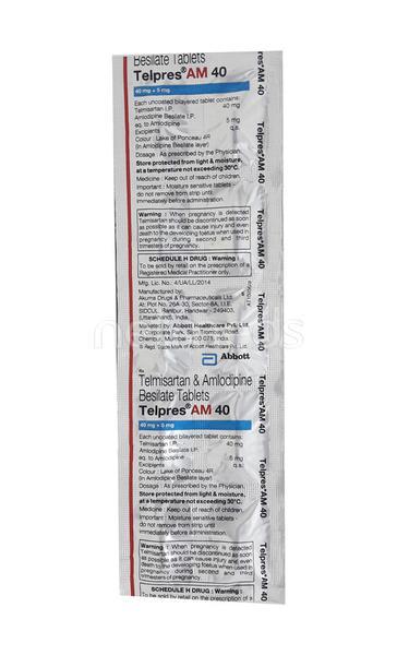 Telpres AM 40mg Tablet 10'S
