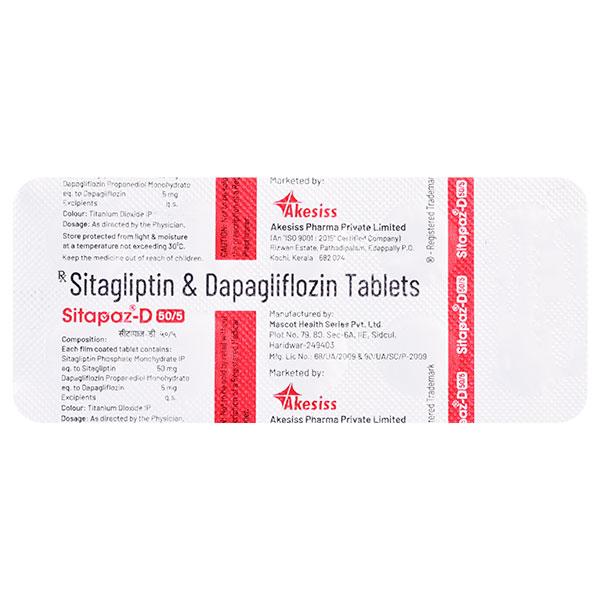 SITAPAZ D 50/5 Tablet 10's