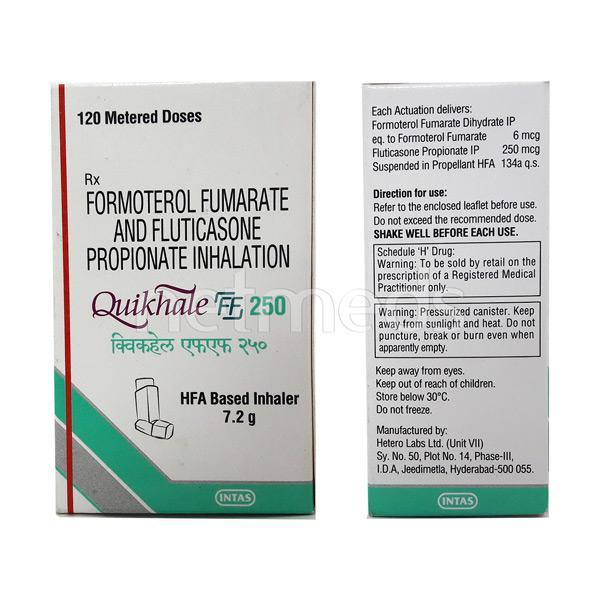 Quikhale FF 250mcg/7.2Gm Inhaler 120Md