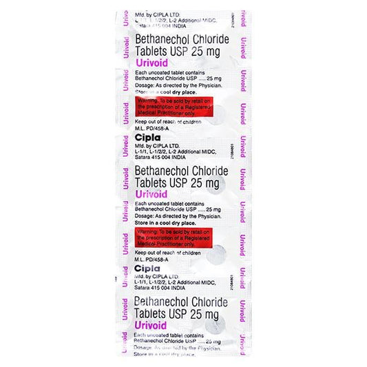 Urivoid 25mg Tablet 10'S