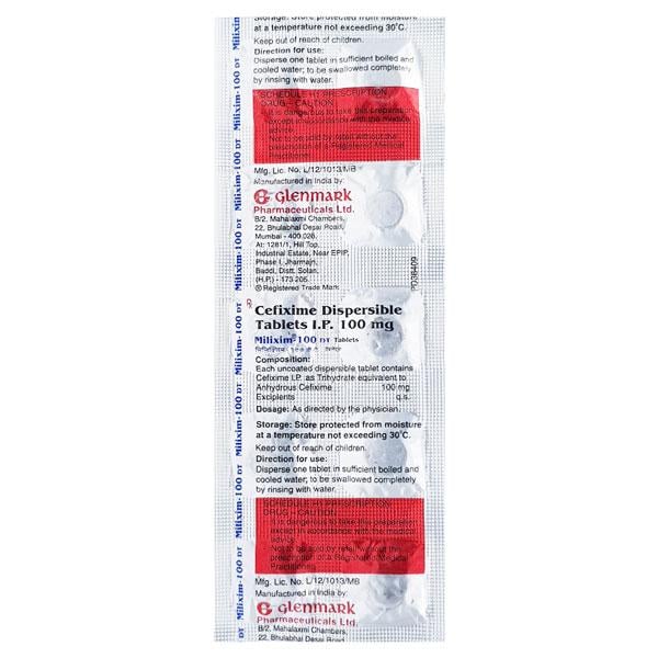 Milixim DT 100mg Tablet 10'S