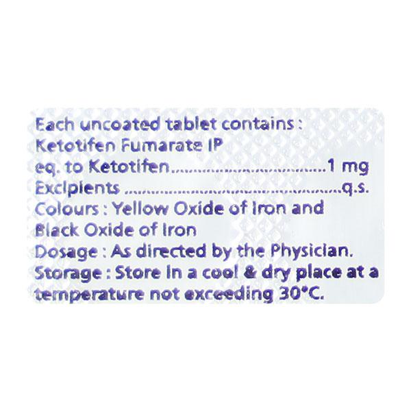 KETOTAG 1mg Tablet 10's