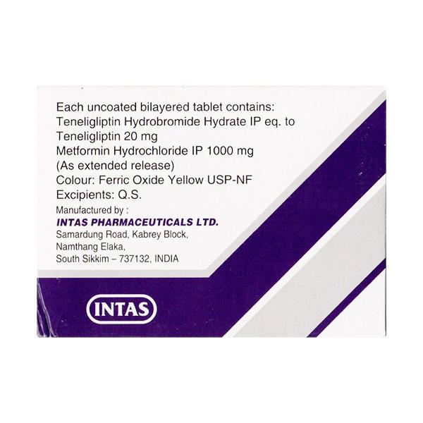 T GLIP M 1000 Tablet 20's