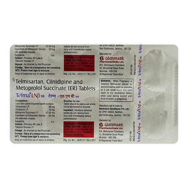 TELMA LNB 50 Tablet 10's