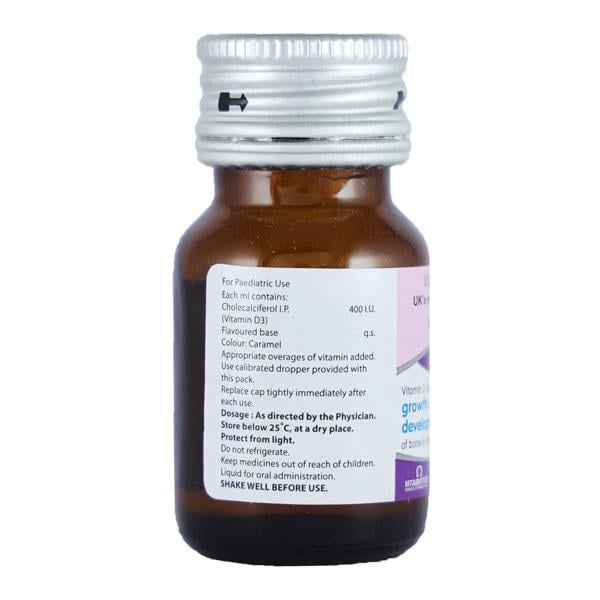 WELLBABY VIT D3 400IU Drops 15ml