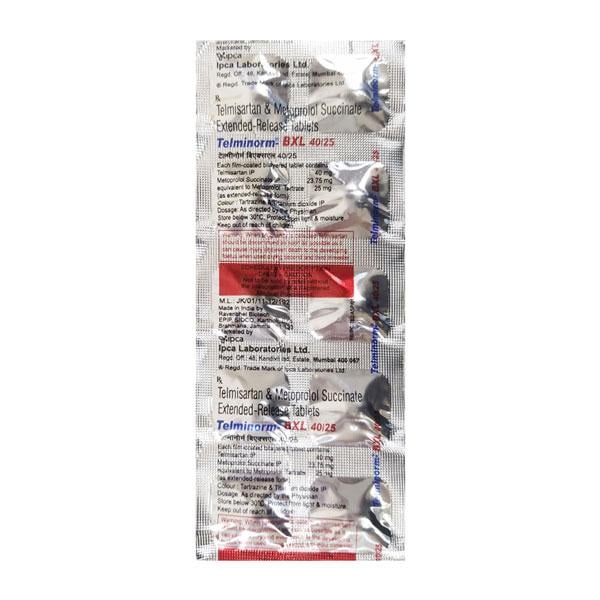 Telminorm Bxl 40/25mg Tablet 10'S