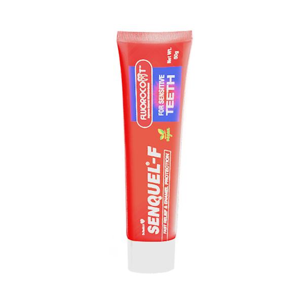 SENQUEL F FAST RELIEF & ENAMEL PROTECTION SUGAR FREE Tooth Paste 50g