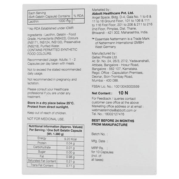 Essentiale L 1gm Capsule 10'S
