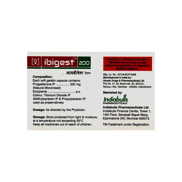 Ibigest 200mg Capsule 10'S