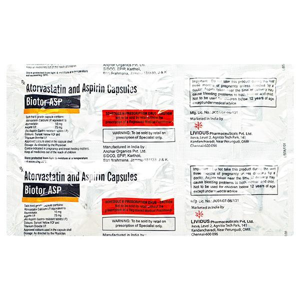 BIOTOR ASP 10 Capsule 10's