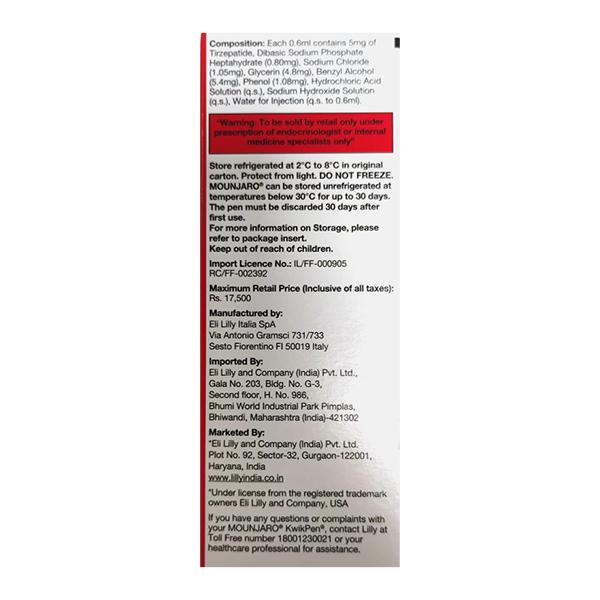 MOUNJARO 5 Kwikpen 0.6ml
