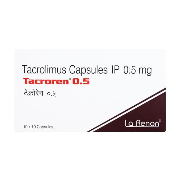Tacroren 0.5mg Capsule 10'S