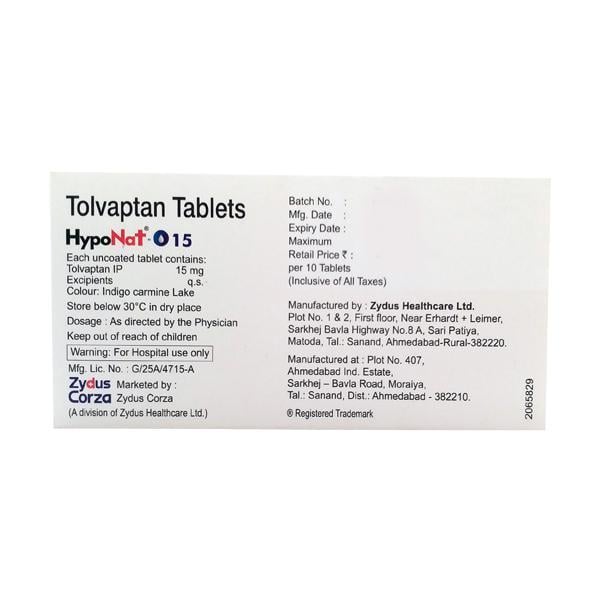 Hyponat O 15mg Tablet 10'S