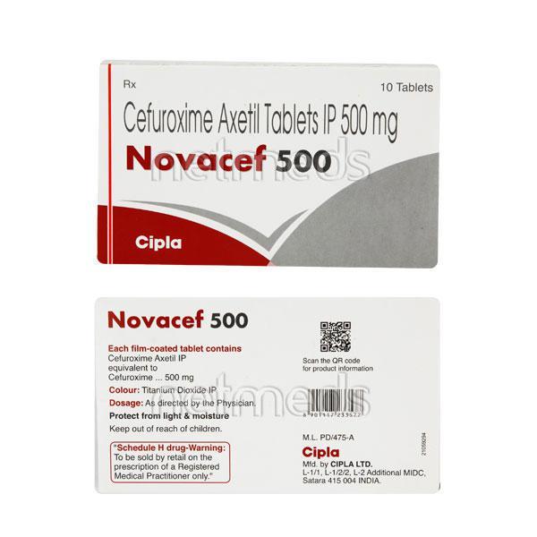Novacef 500mg Tablet 10'S