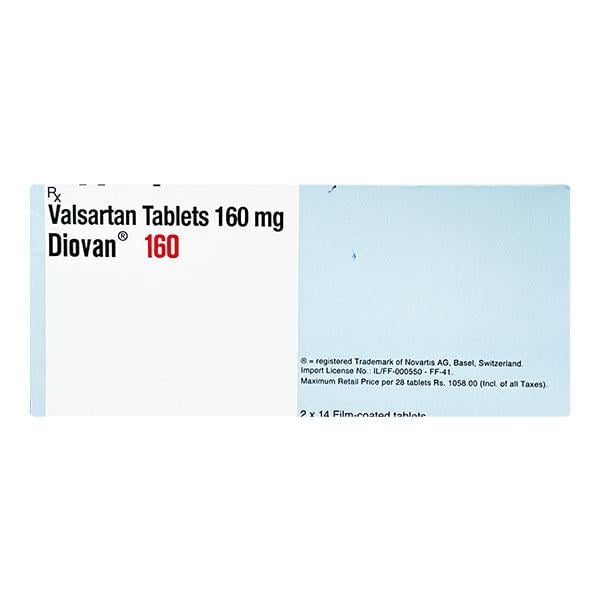 Diovan 160mg Tablet 14'S