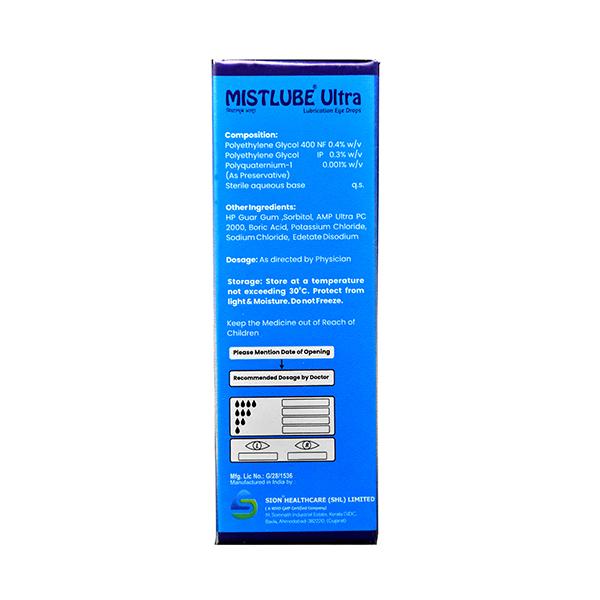 MISTLUBE ULTRA LUBRICATION Eye Drops 10ml