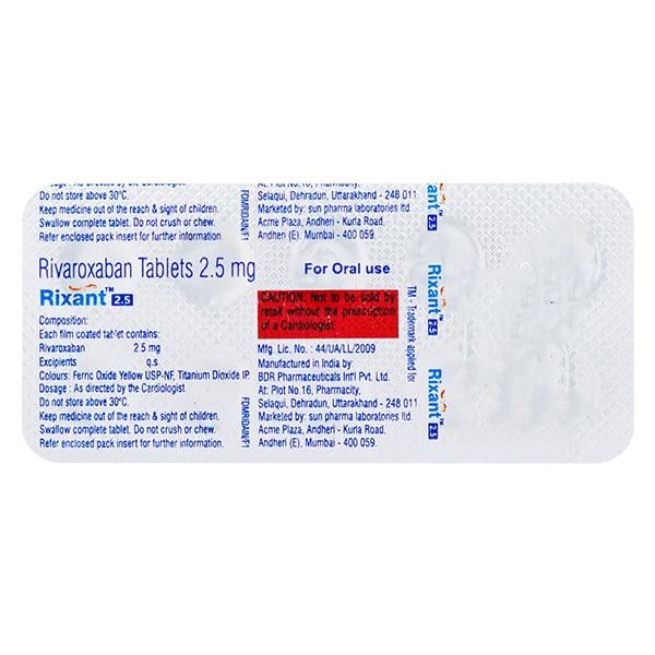 RIXANT 2.5 Tablet 10's