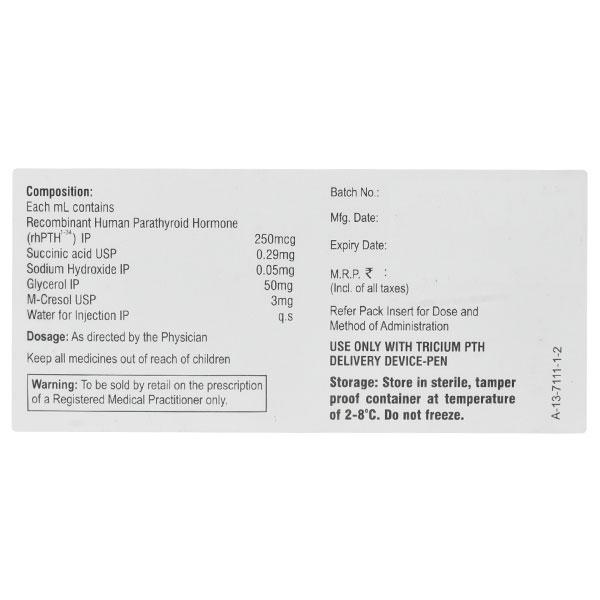 Tricium Pth 750mcg Injection 1'S