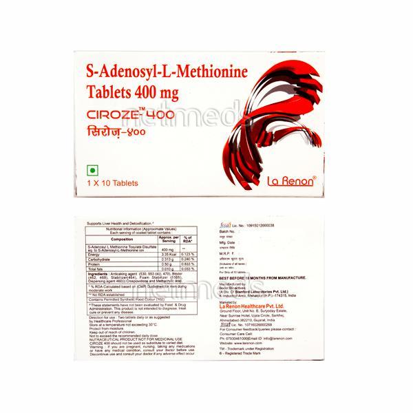 Ciroze 400mg Tablet 10'S