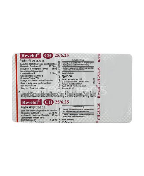 Revelol CH 25/6.25mg Tablet 10'S