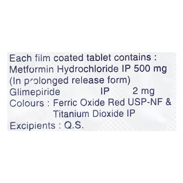 Zoryl M 2/1000mg Tablet 10'S