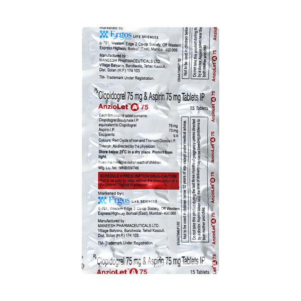 Anziolet A 75mg Tablet 15'S