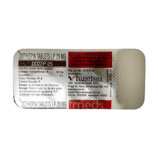 Dozep 25mg Tablet 10'S