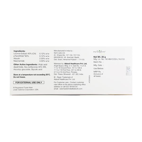 Melaglow Rich Depigmentation And Glow Restoration Cream 20gm