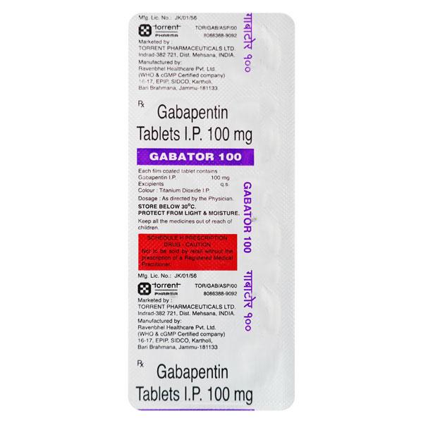 GABATOR 100 Tablet 10's