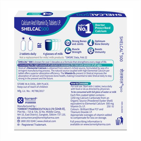 Shelcal-500 Tablet 15's