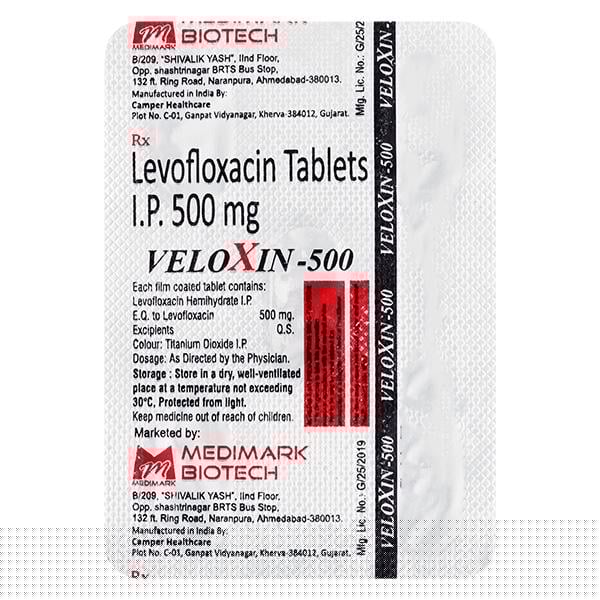 VELOXIN 500 Tablet 5's