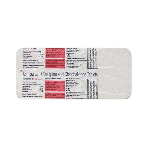 Tsart Trio 6.25mg Tablet 10'S