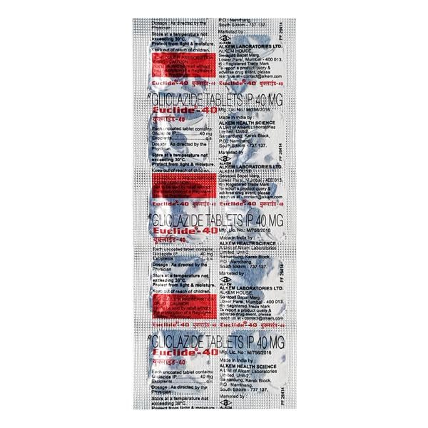 Euclide 40mg Tablet 10'S