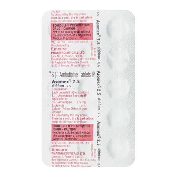 Asomex 2.5mg Tablet 15'S