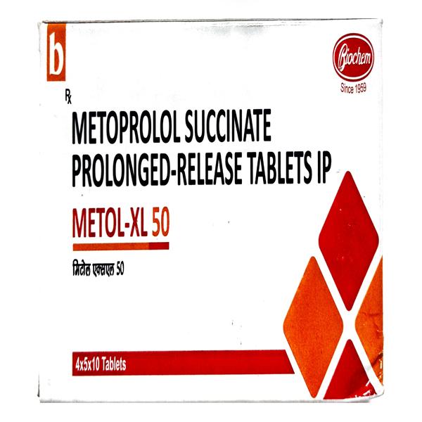 Metol XL 50mg Tablet 10'S