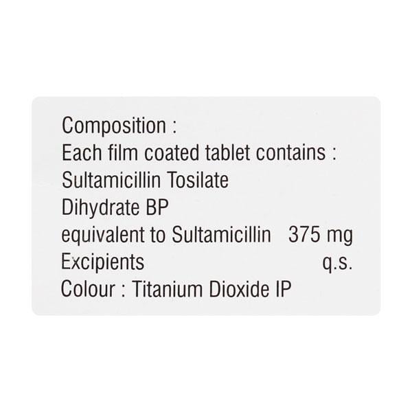 Bactomin 375mg Tablet 10'S