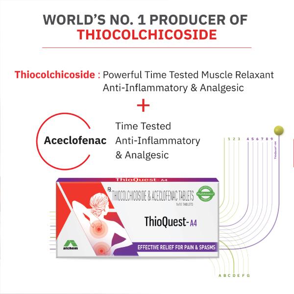 Thioquest A 4mg Tablet 10'S