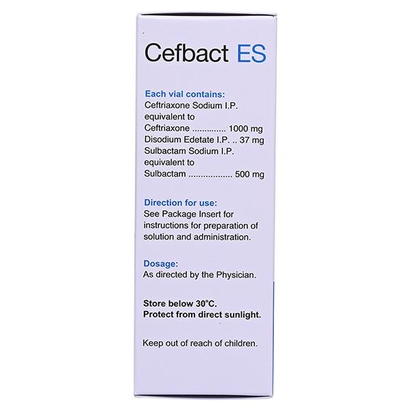 CEFBACT ES 1.5g Injection 1's